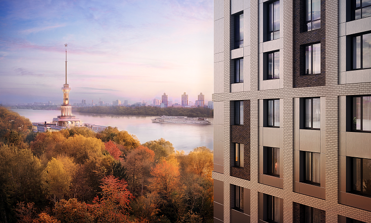 Multifunctional complex with residential and business infrastructure "Northern River Port", Moscow, Russia