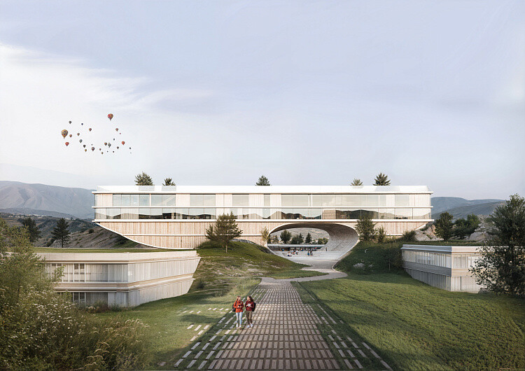 Образовательный кампус в эко-деревне Самсарак, Узбекистан