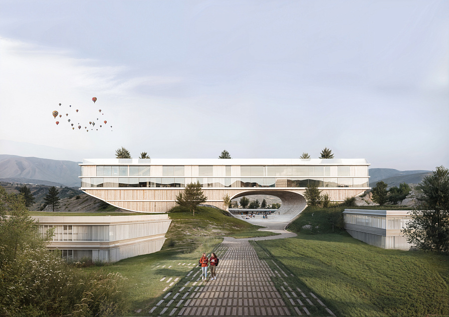 Образовательный кампус в эко-деревне Самсарак, Узбекистан