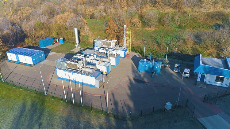 Установка для активной дегазации полигона ТКО «Тростенец», Минск, Беларусь